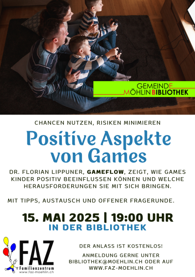 Referat 'Positive Aspekte von Games' - Bibliothek und FAZ laden ein